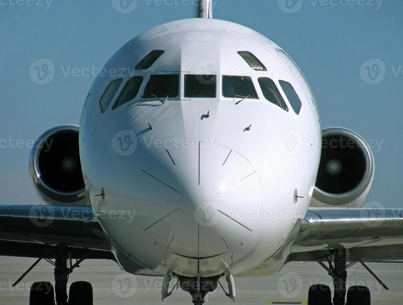 stänga upp av cockpit av flygplan foto