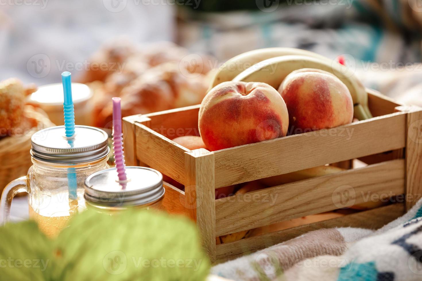 picknick i parken foto