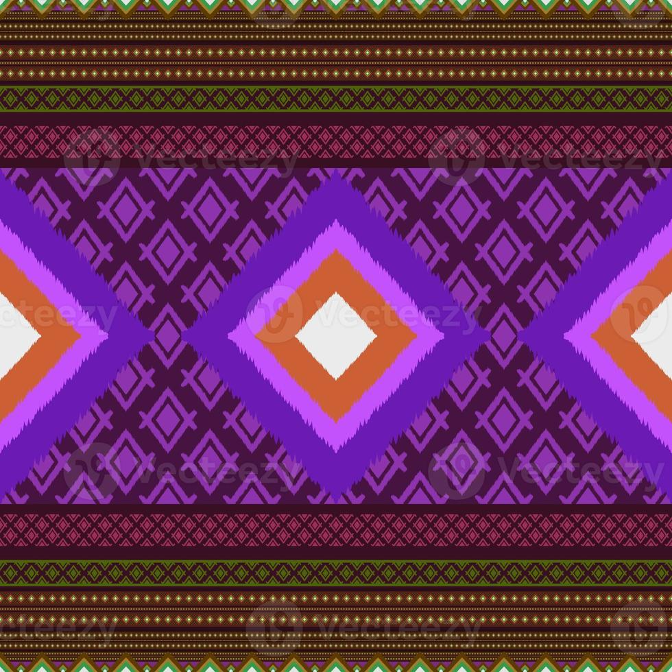 ikat geometrisk folklore ornament.tribal etnisk textur.sömlös randig mönster i aztec stil. figur stam- embroidery.indian, skandinavisk, zigenare, mexikansk, ikat mönster. foto