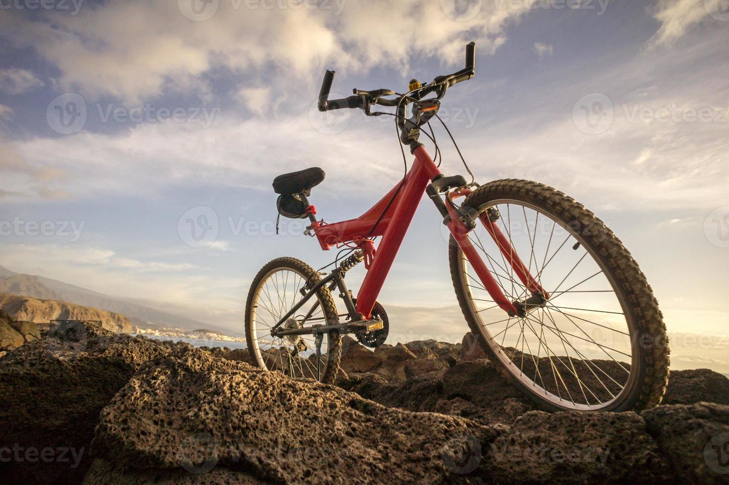 en berg cykel foto