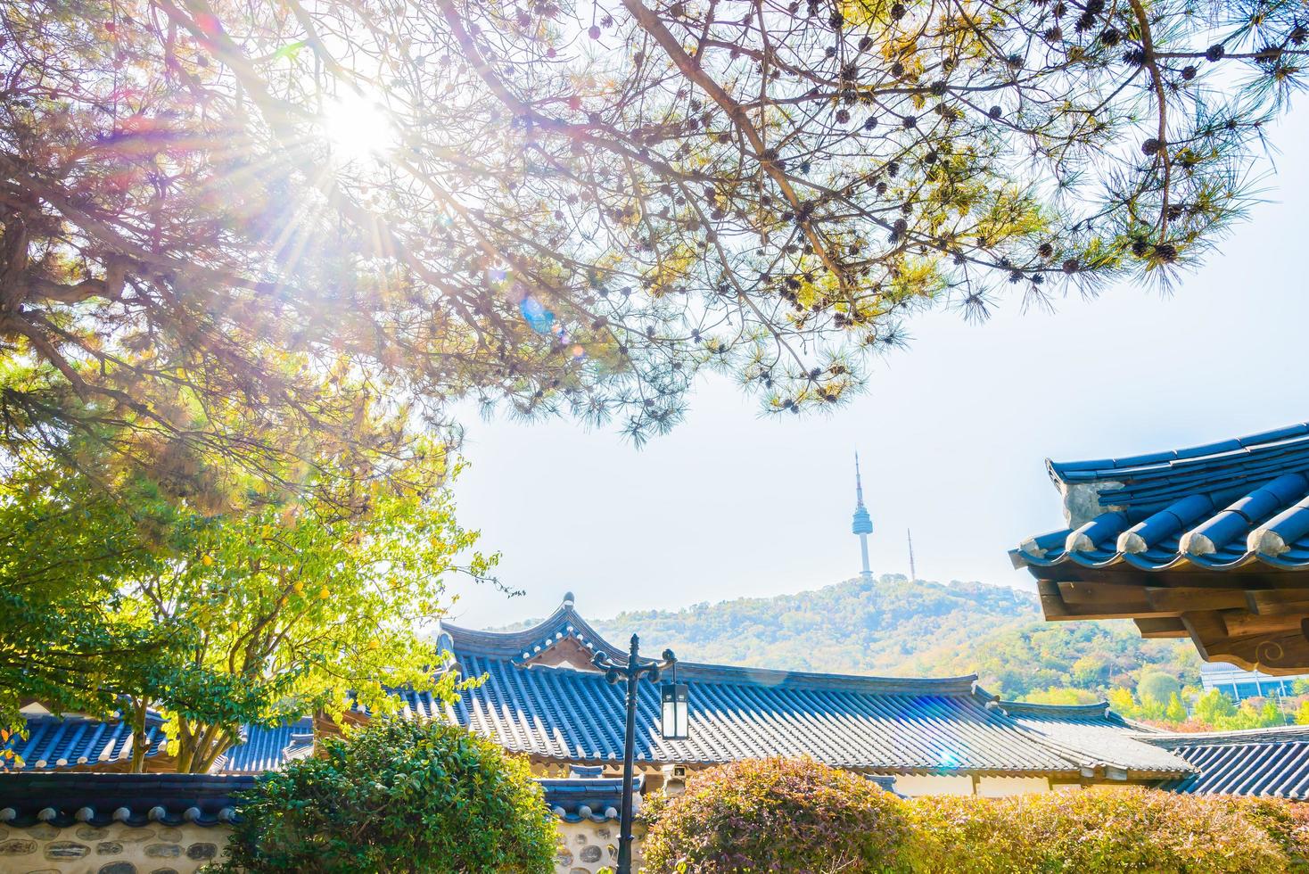 Seoul Tower i Seoul City, Sydkorea foto