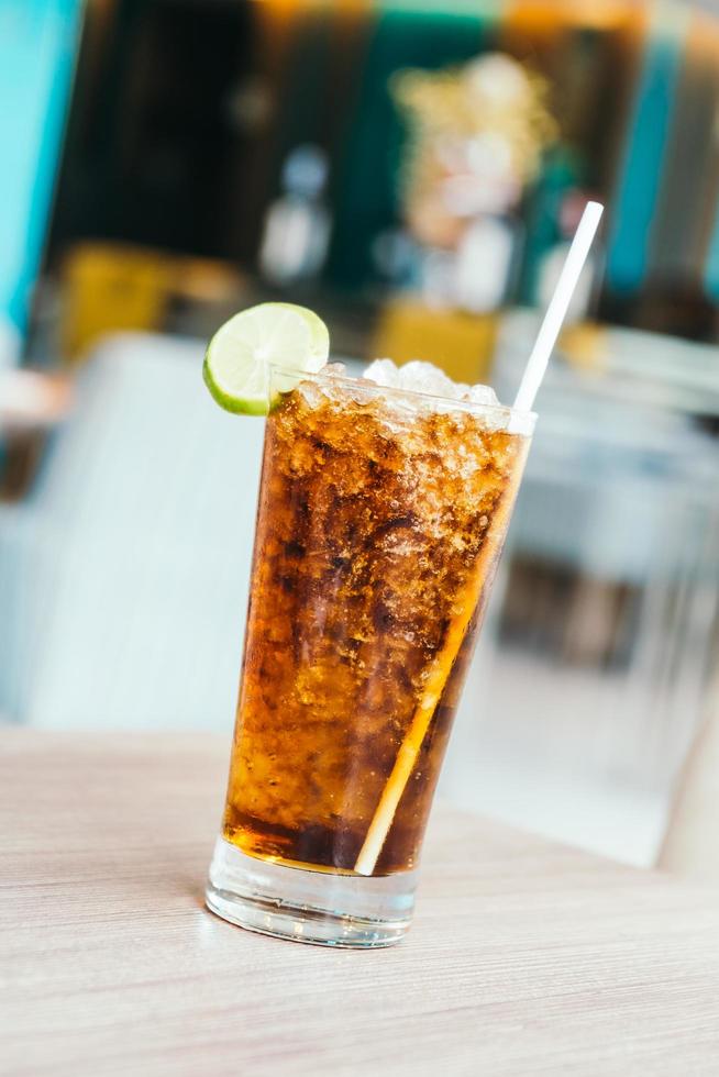 iced soda glas foto