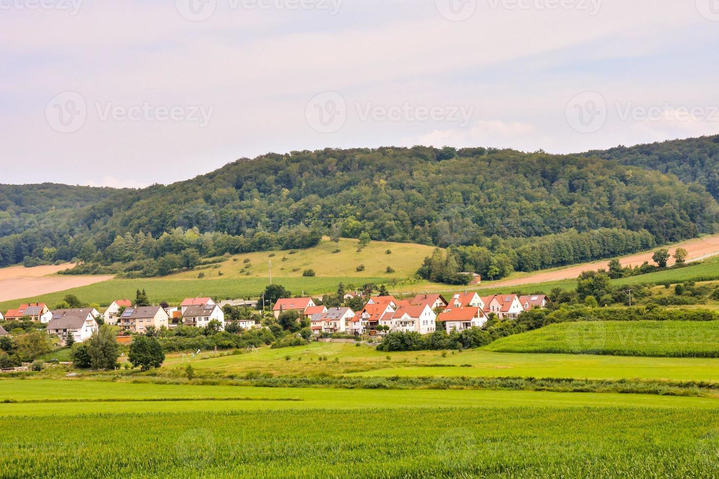 naturskön lantlig landskap foto