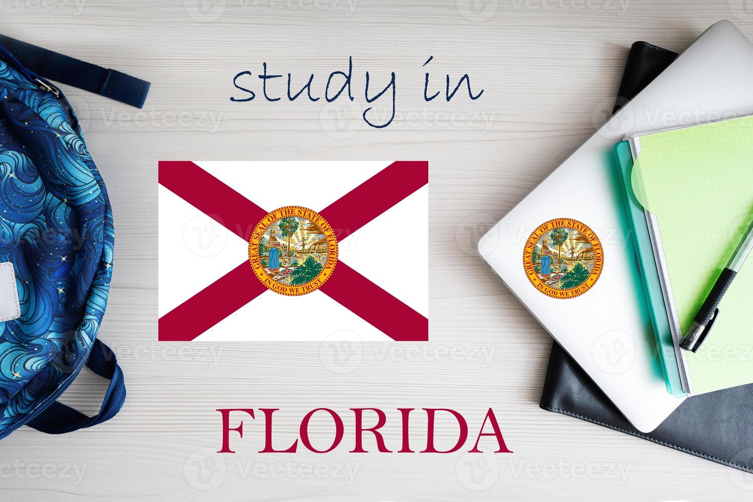 studie i florida. USA stat. oss utbildning begrepp. lära sig Amerika begrepp. foto