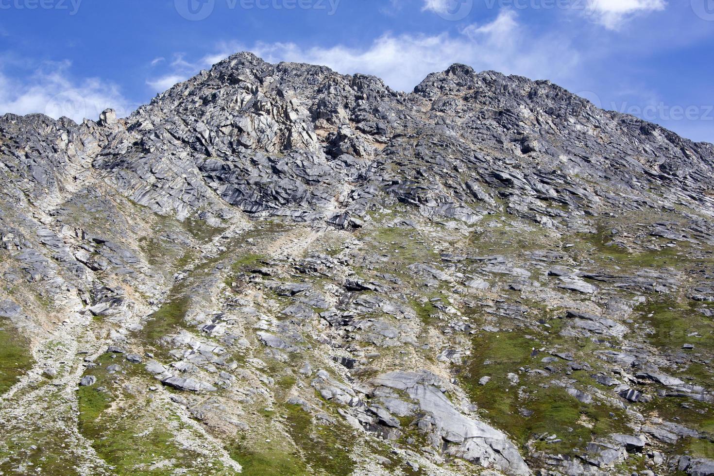 skagway stad övre dewey sjö berg topp foto