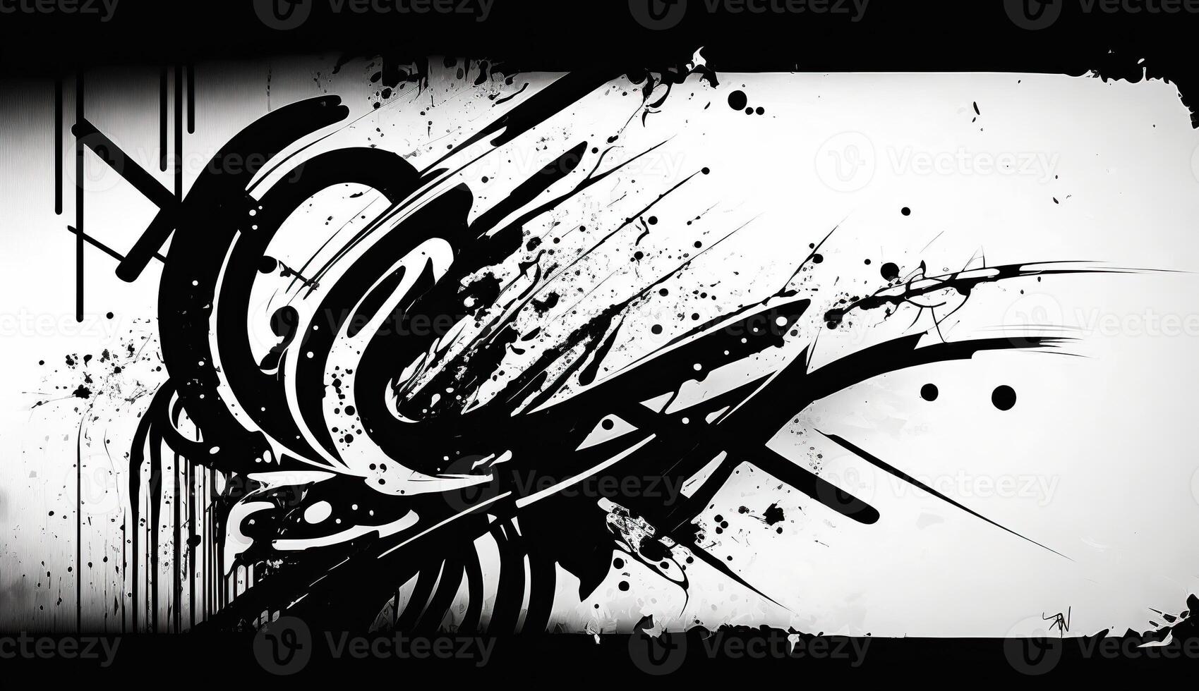 ai genererad. generativ ai. gata abstrakt graffiti konst mönster. psykologi nind drömma. inspirerad min banksy gata konst. grafisk konst foto