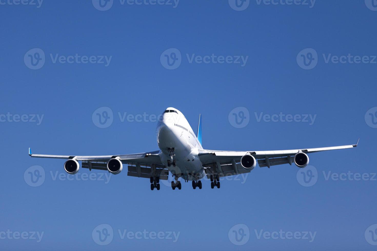 jumbo jet landning foto