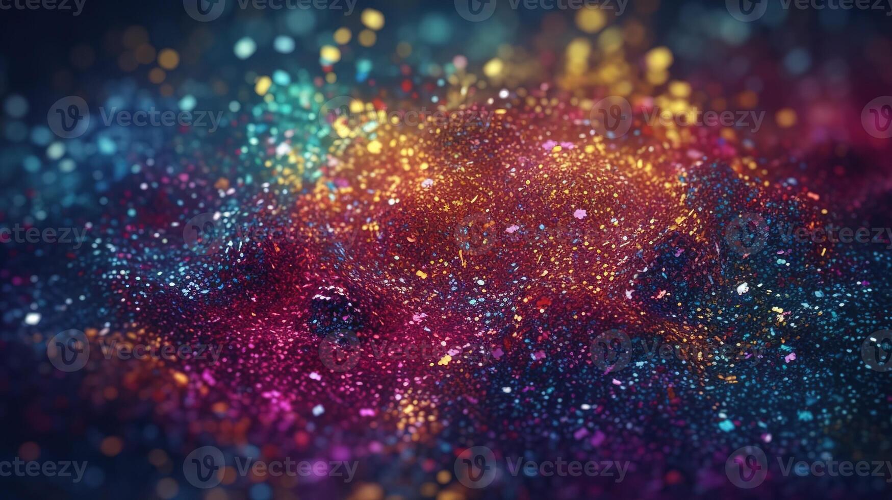 gnistrande lyx, glitter, bokeh gnistrar, och partiklar. generativ ai foto