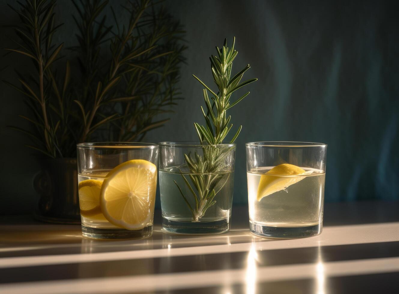 citronsaft med citron. illustration ai generativ foto