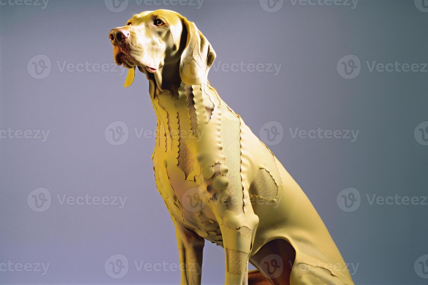 ai genererad weimaraner hund i trogen stil foto