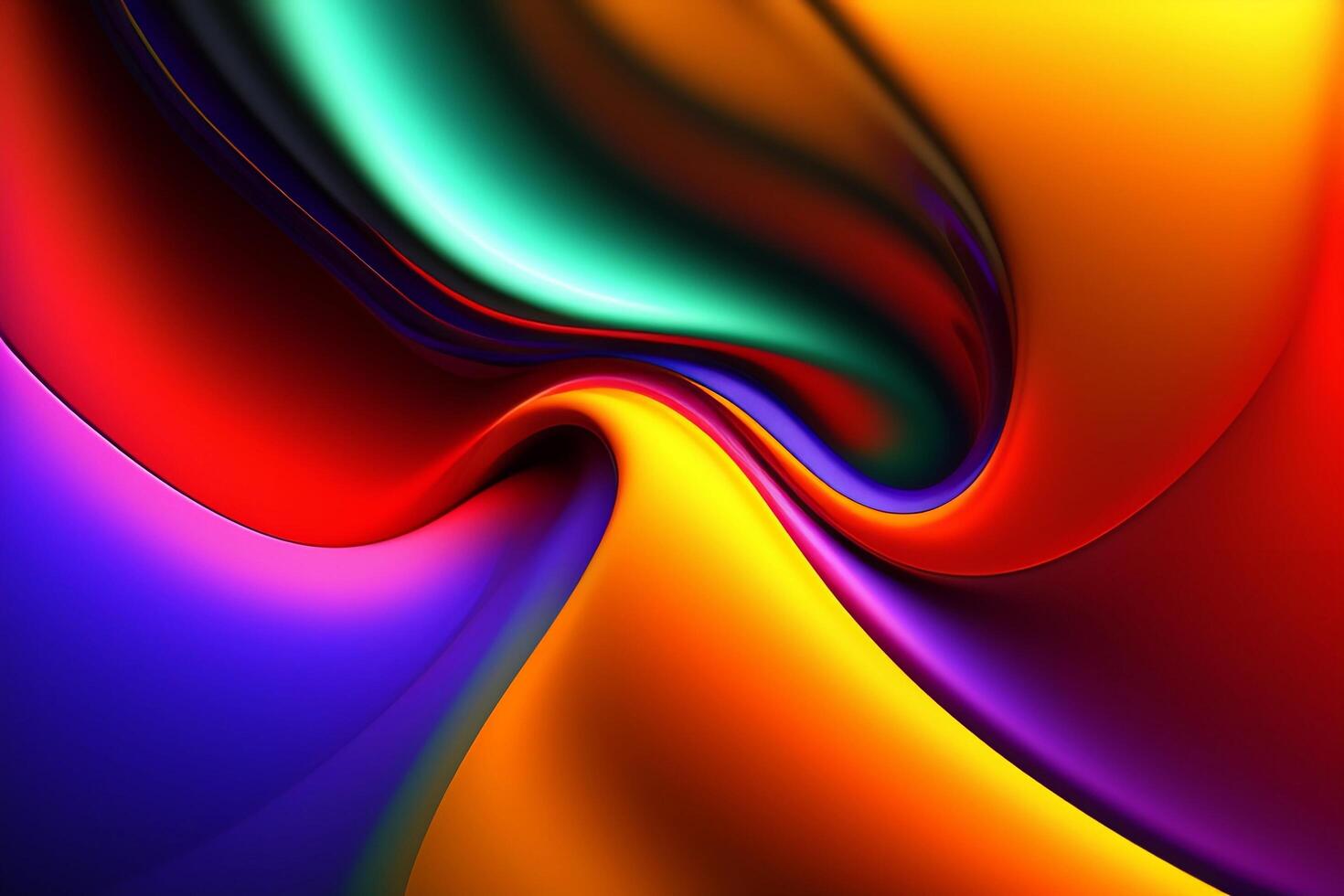 abstrakt färgrik 3d bakgrund.genererad ai foto