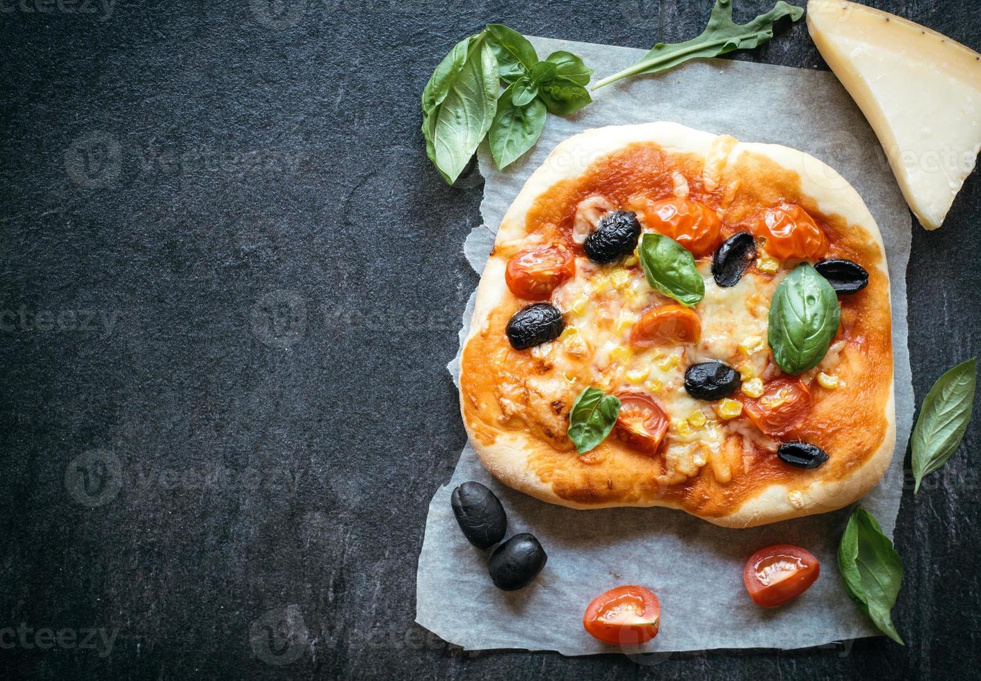 vegetarisk minipizza foto