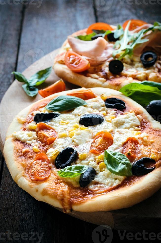 vegetarisk minipizza foto