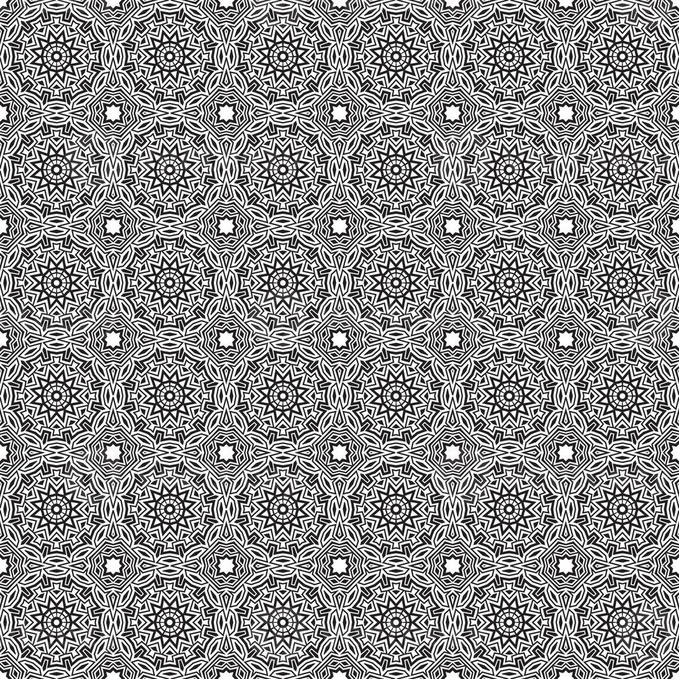 klassiska batik sömlösa mönster bakgrund geometrisk mandala tapet. elegant traditionellt blommotiv foto