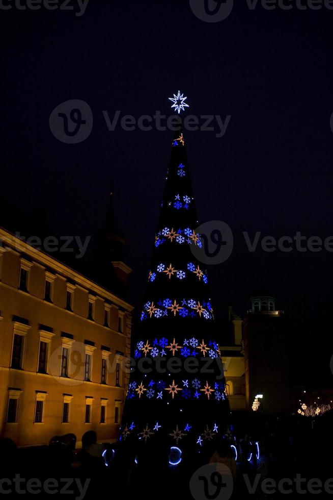 Warszawa förbi natt foto