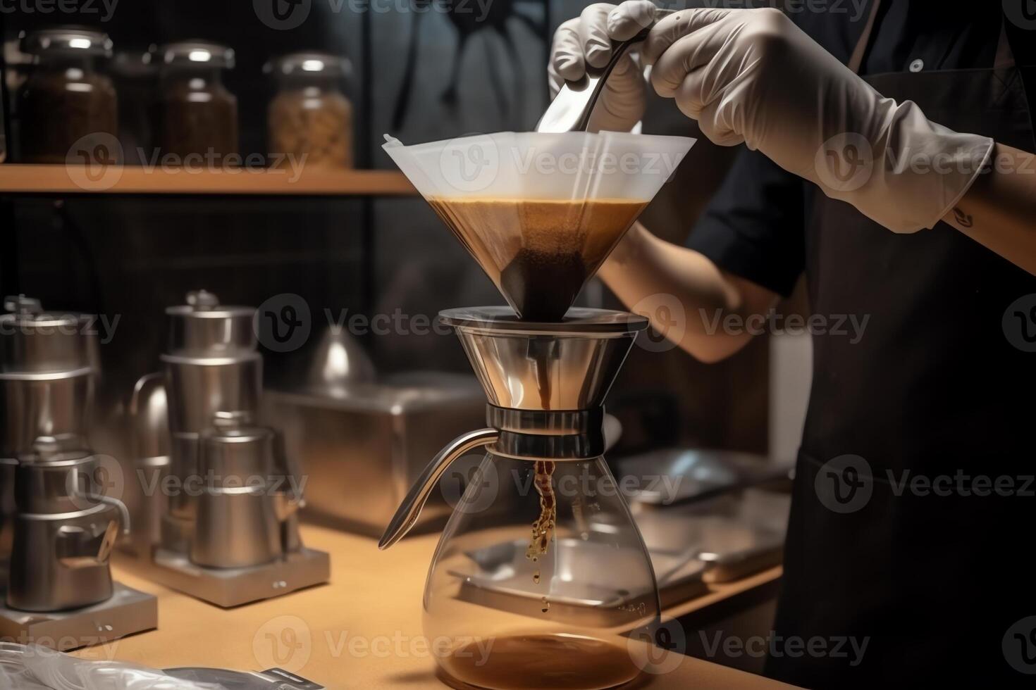 professionell kaffe extraktion. ai genererad foto