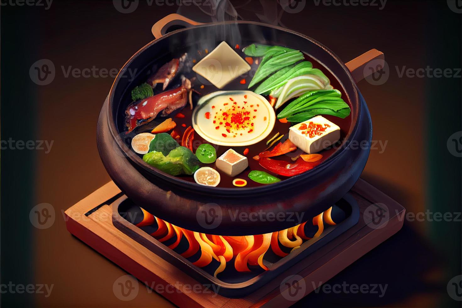 kinesisk varm pott mat foto