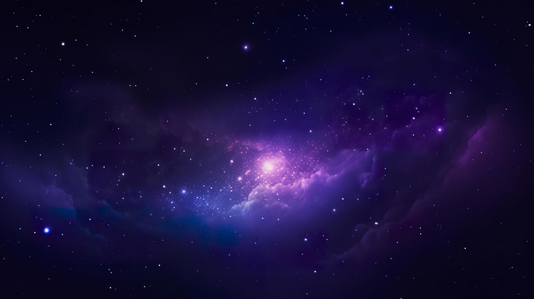 galax Plats tapet, i de stil av mörk violett och ljus violett, realistisk användande av ljus och Färg, rikt färgad himmel, realistisk texturer, generat ai foto