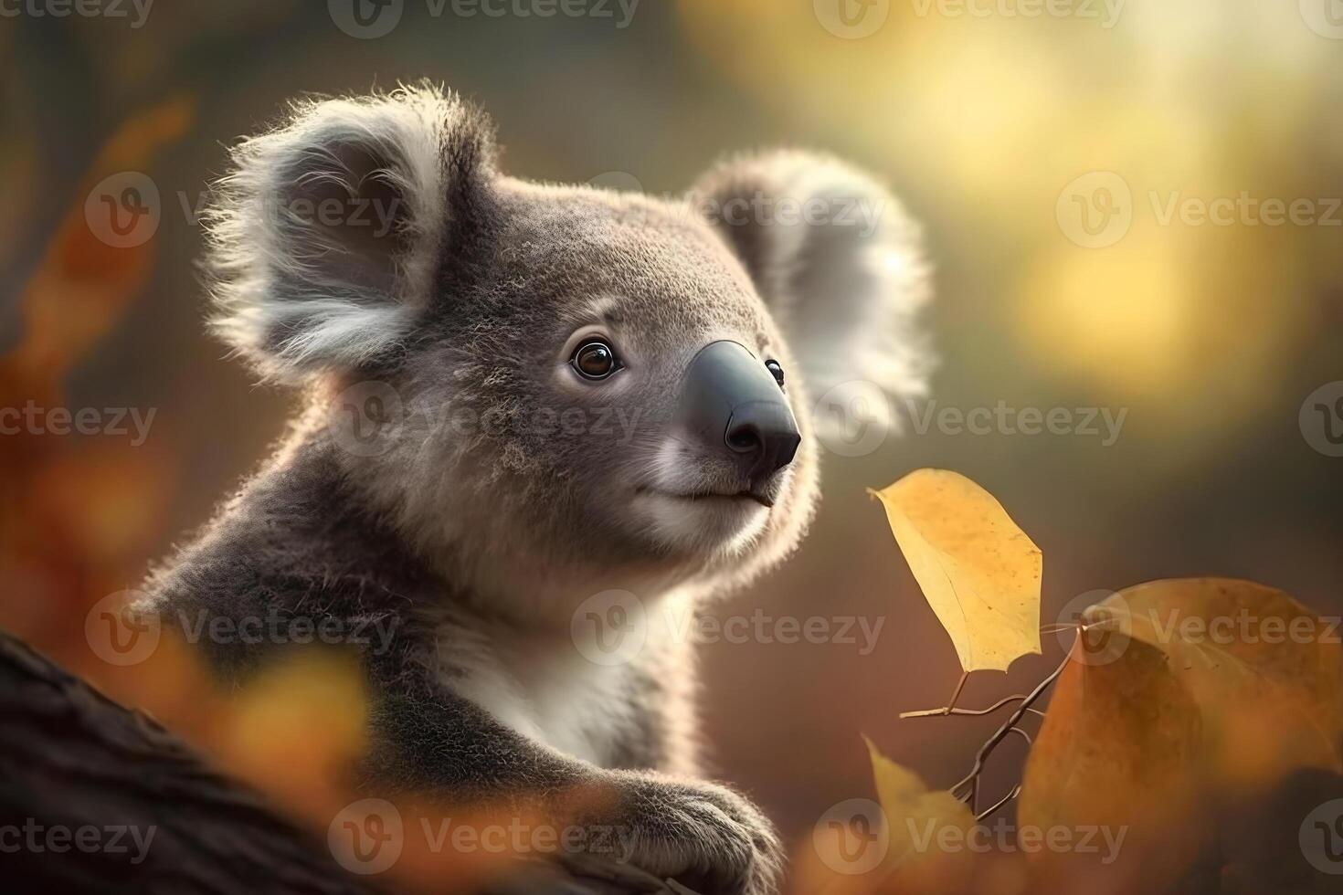 en söt koala. neuralt nätverk ai genererad foto