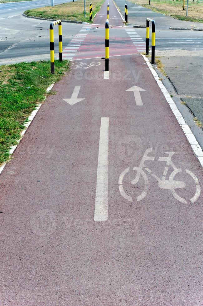 cykel Spår tecken foto