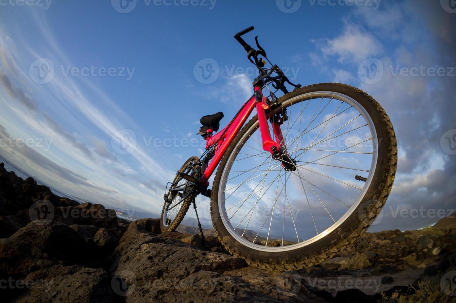 en berg cykel foto