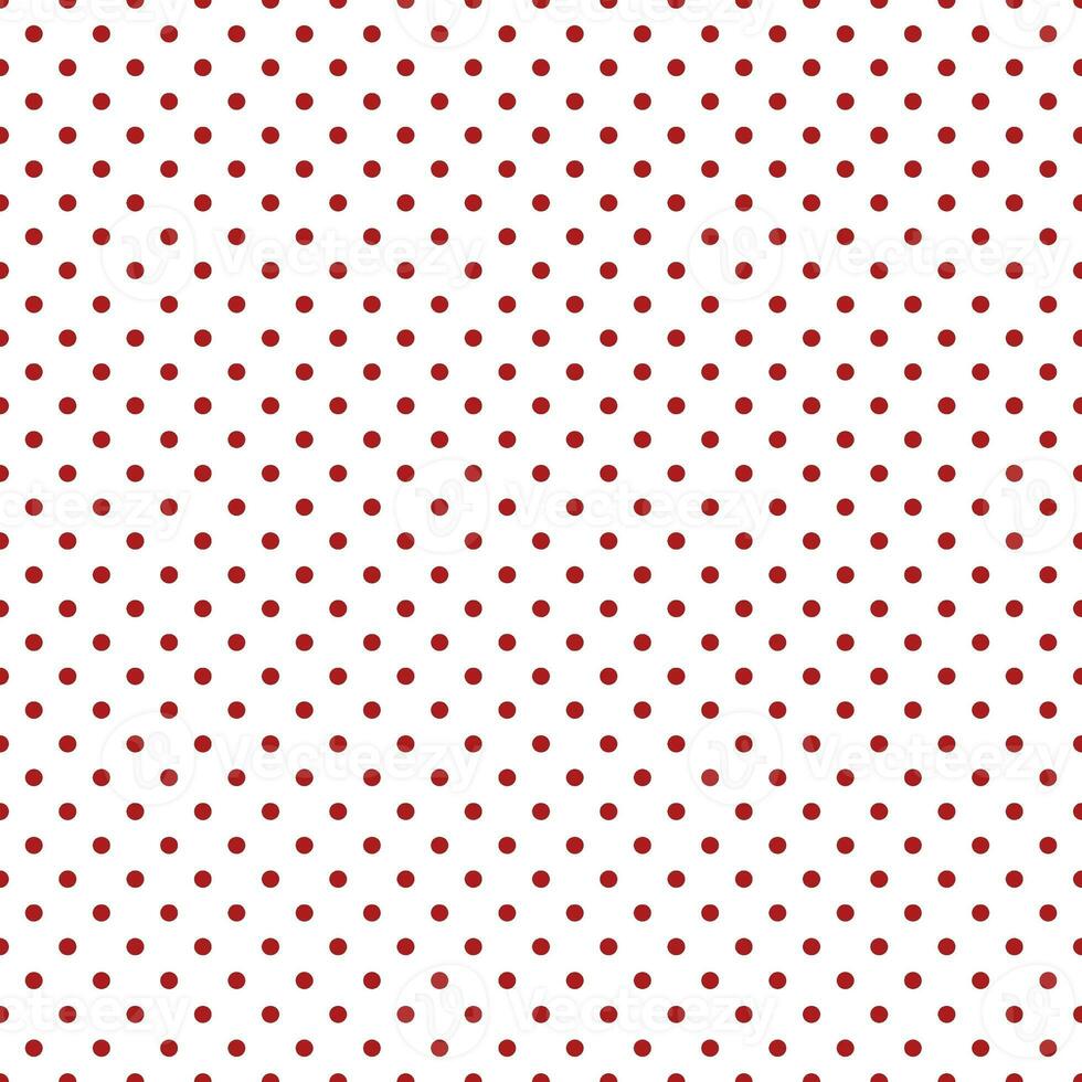polka prickar sömlös mönster, röd och vit kan vara Begagnade i de design av mode kläder. strö set, gardiner, bordsdukar, anteckningsböcker, gåva omslag papper foto