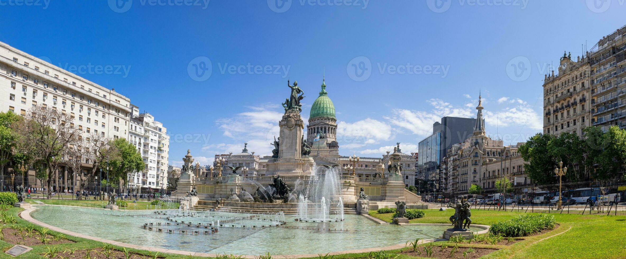 buenos aires, nationell kongress palats byggnad i historisk stad Centrum foto