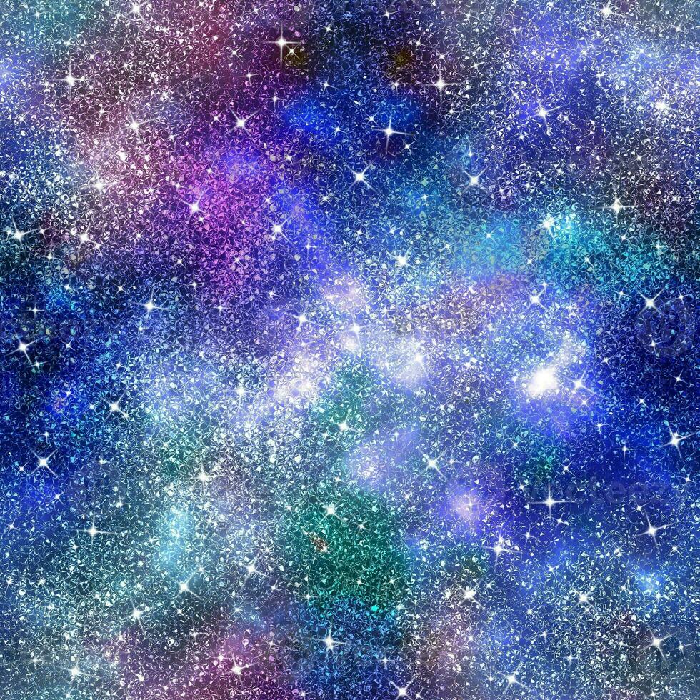 sömlös galax glitter textur foto