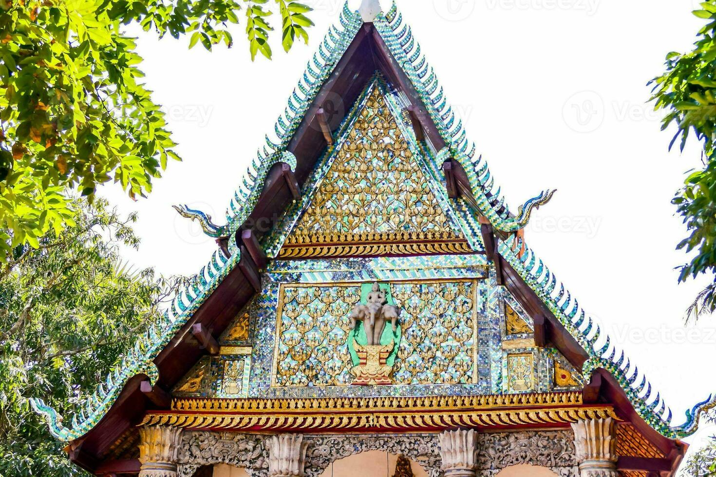 asiatisk tempel tak foto