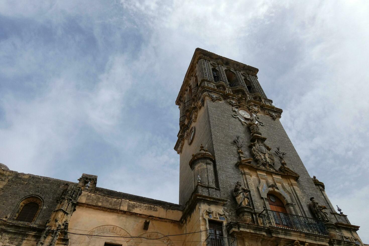 arcos de la frontera en små och Söt stad i de interiör foto