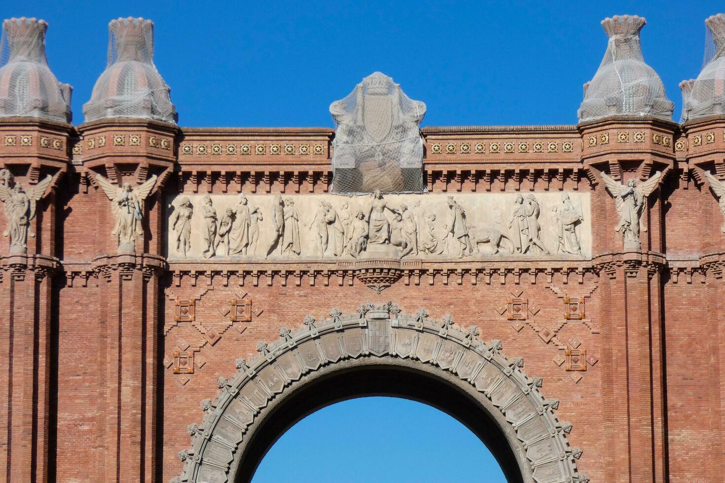 triumf- båge av de stad av barcelona foto