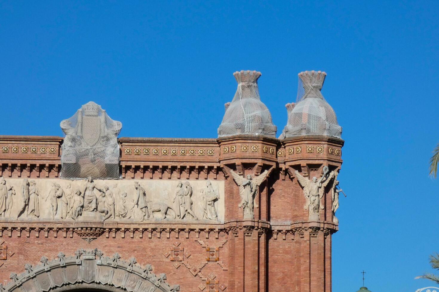 triumf- båge av de stad av barcelona foto