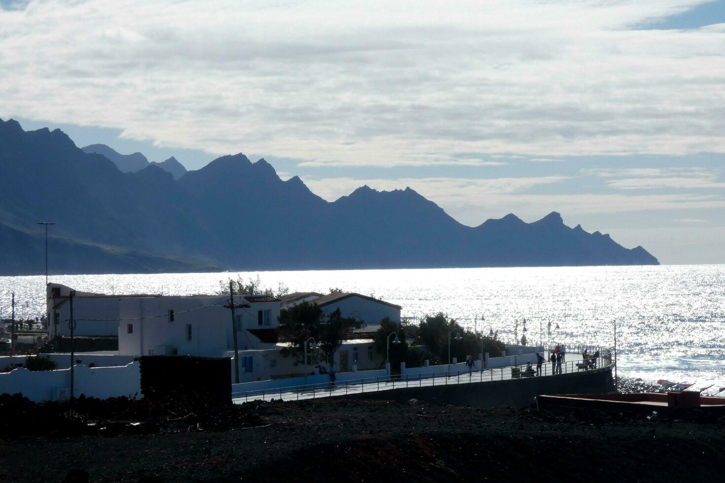 kust av agaete på de ö av gran canaria i de atlanten hav. foto