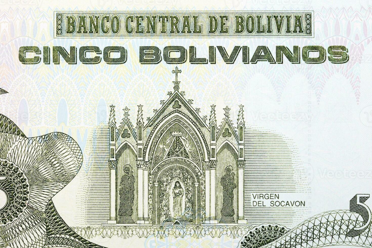 religiös helgedom från bolivian pengar foto