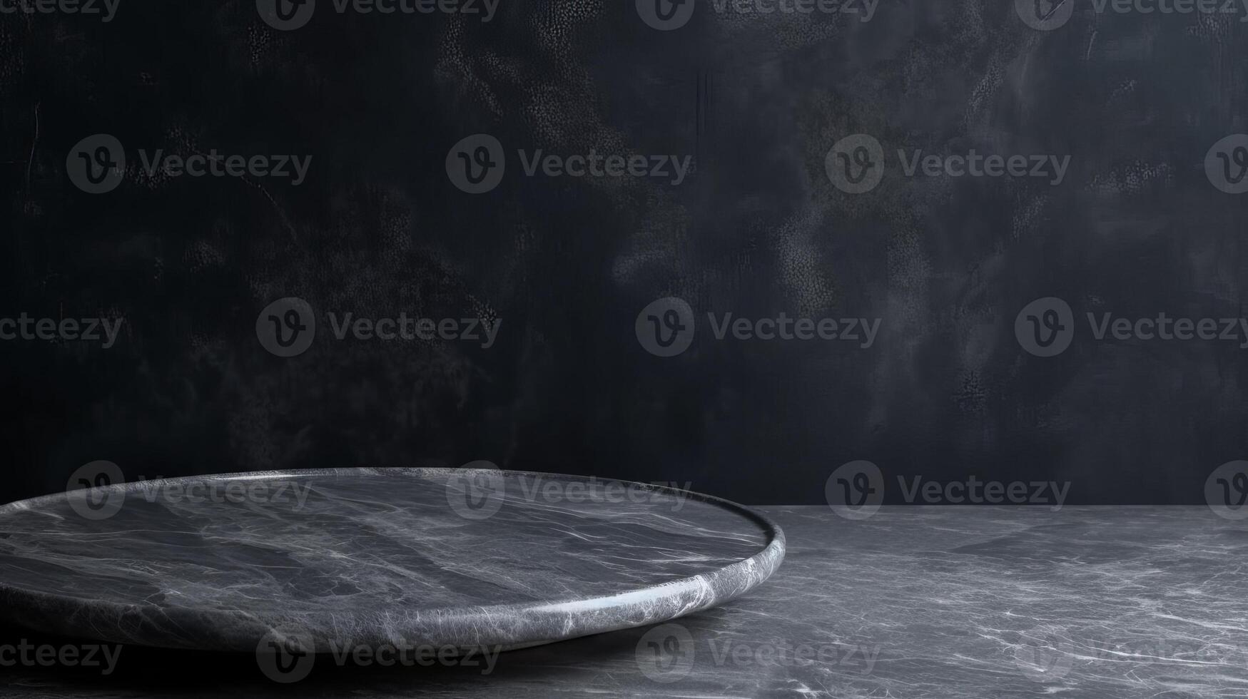 rengöra grå marmor bordsskiva med dämpa dämpa cement sten etablering. kreativ resurs, ai genererad foto
