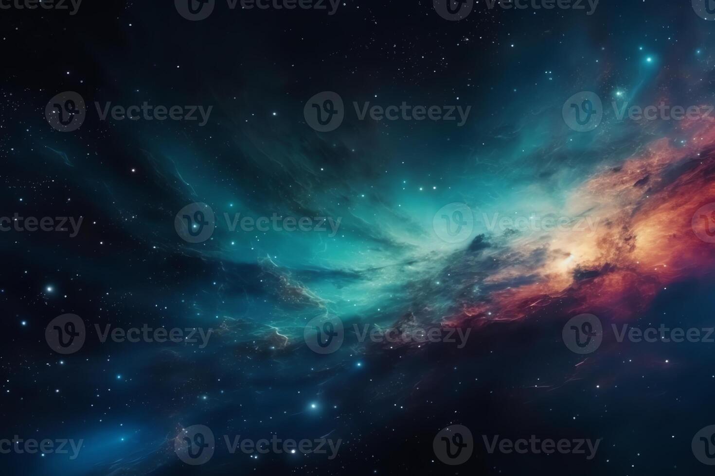 färgrik Plats galax moln nebulosa stary natt kosmos universum vetenskap astronomi supern bakgrund tapet. ai genererad foto