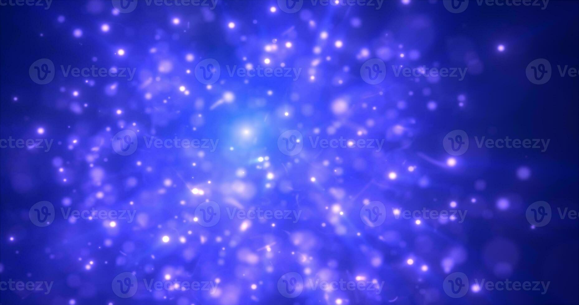 abstrakt blå energi partiklar och prickar lysande flygande gnistor festlig med bokeh effekt och fläck bakgrund foto