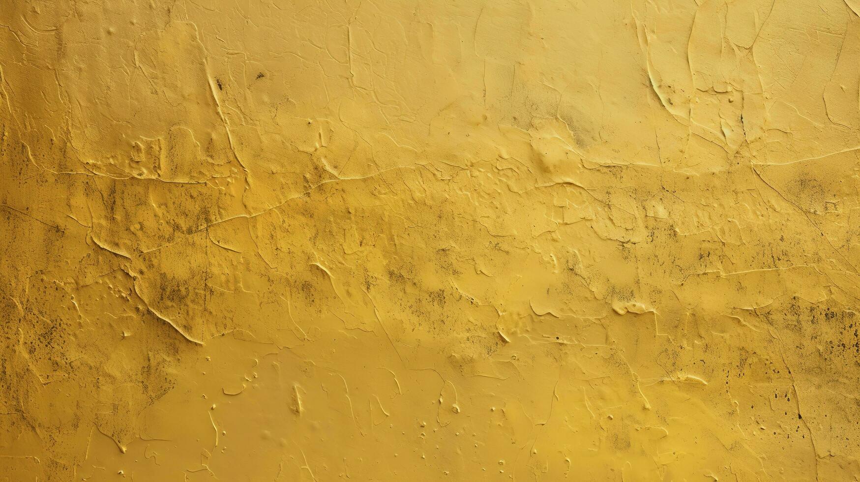 gyllene sten antik bakgrund, årgång gul vägg mönster textur med repor i gammal bedrövad årgång design, generera ai foto