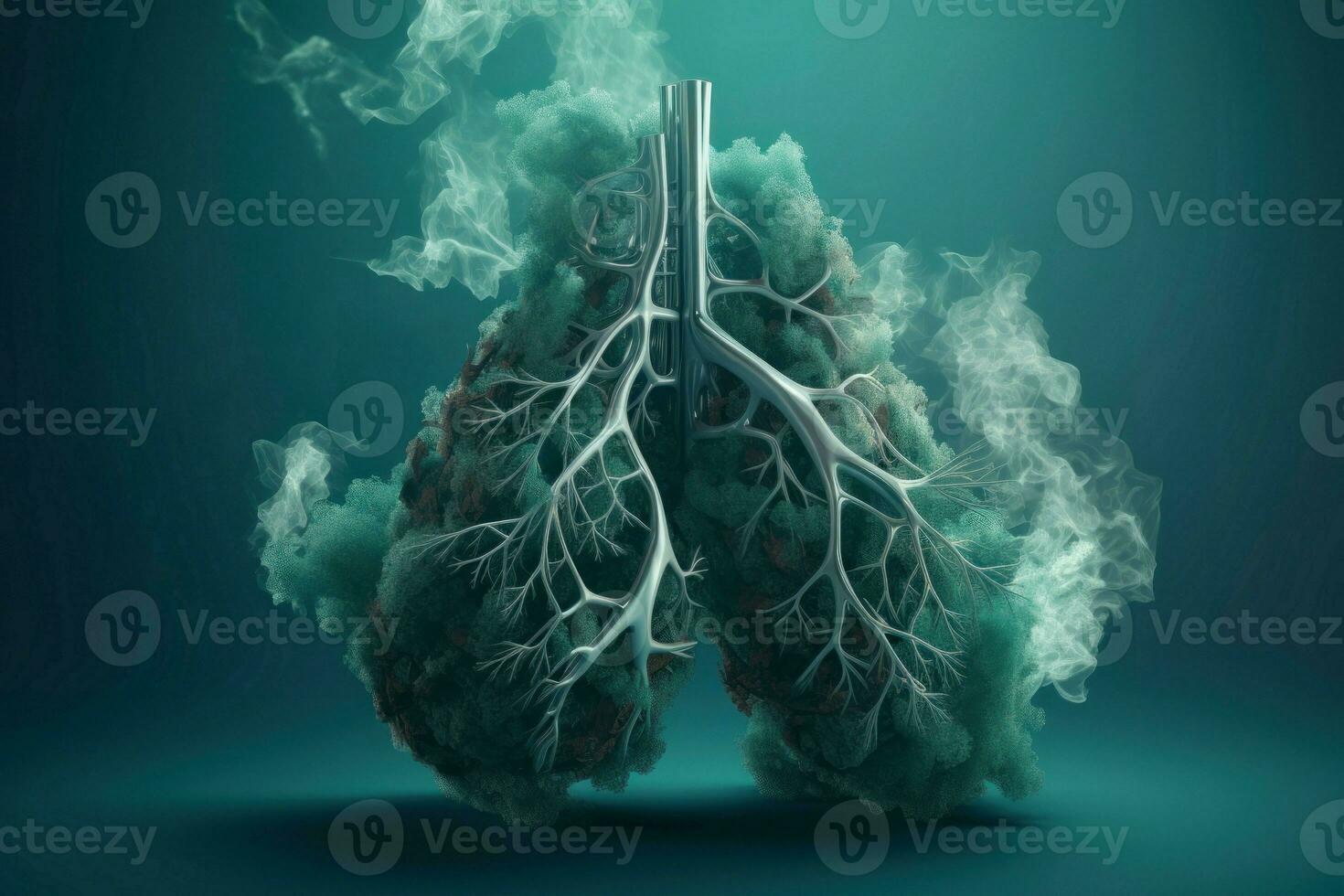 lungor sjukdom innovation. generera ai foto