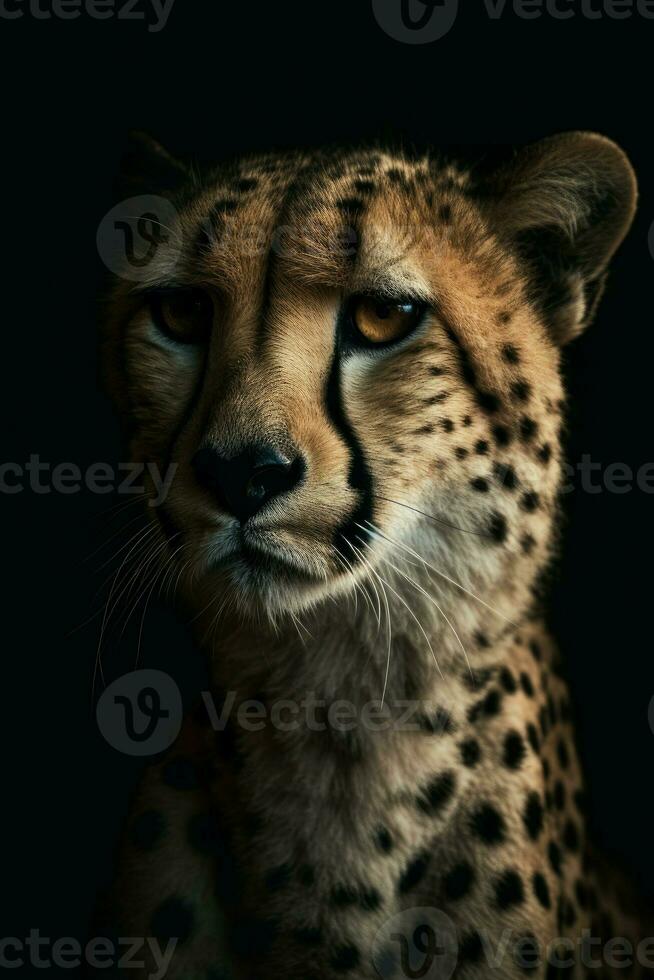 vild gepard djur- natur. generera ai foto