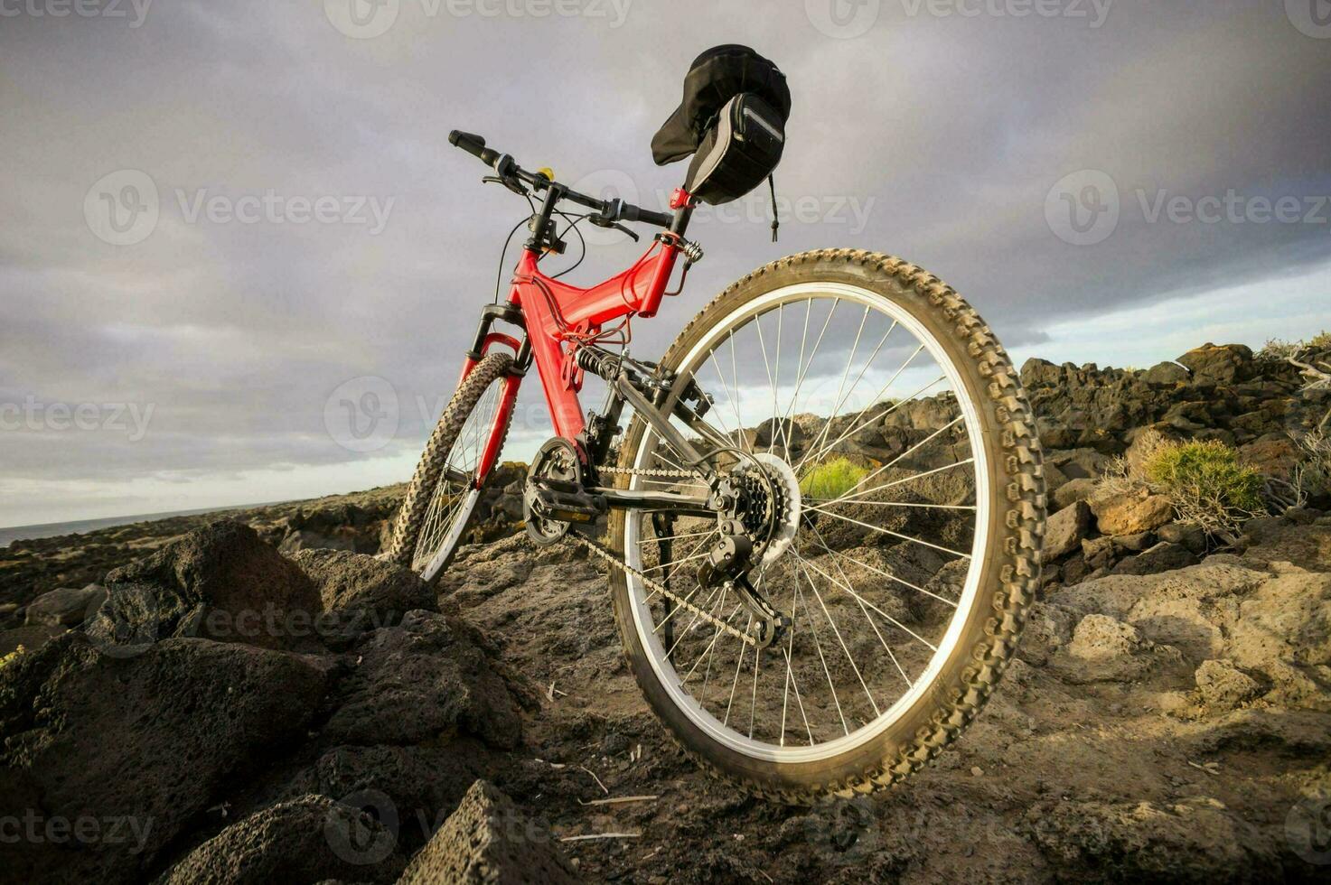 en berg cykel foto