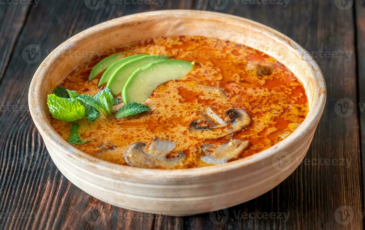 thailändsk röd curry foto