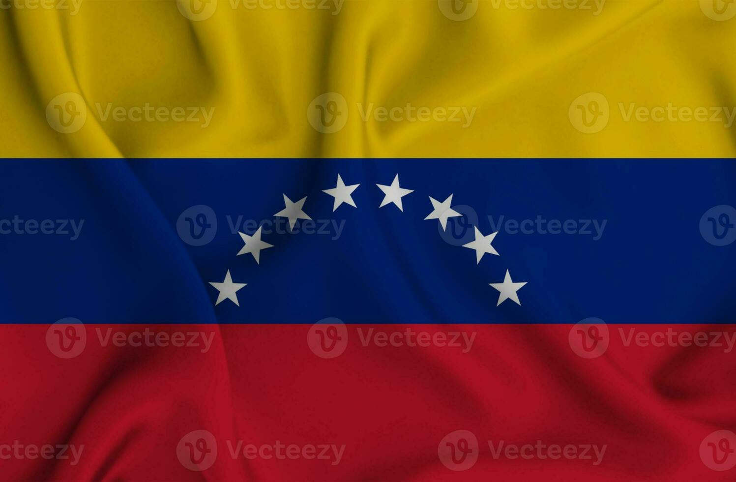 realistisk vinka flagga av venezuela, 3d illustration foto