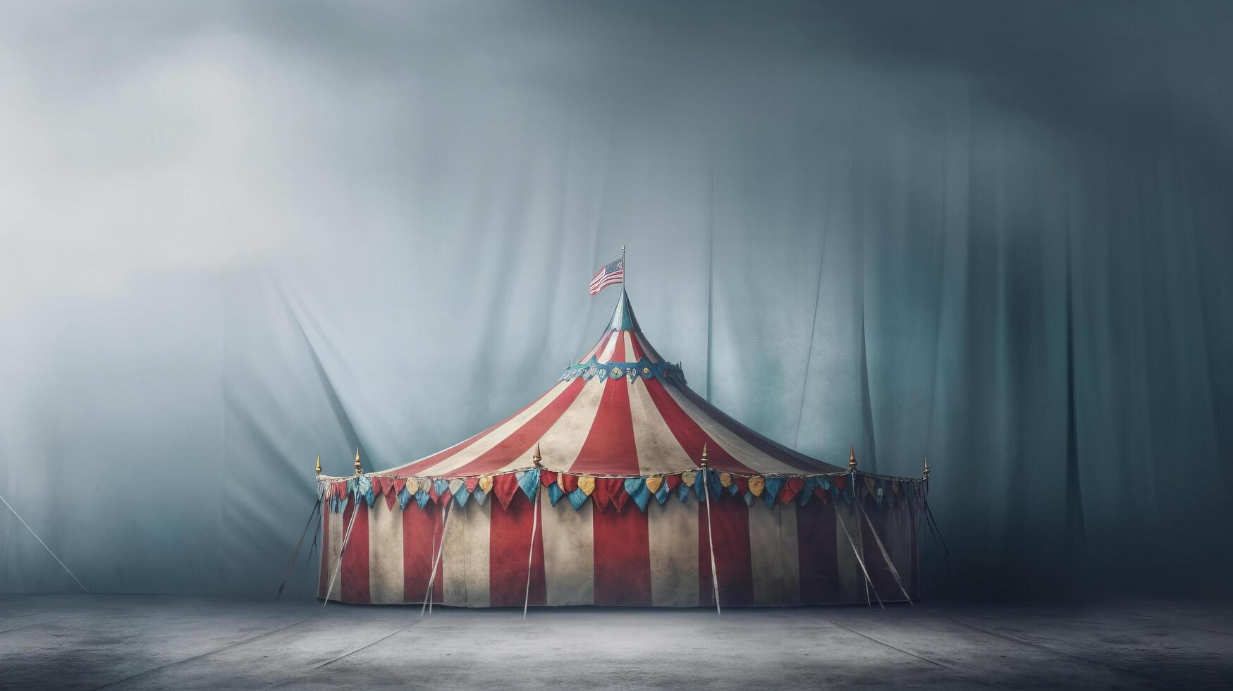 cirkus bakgrund. illustration ai generativ foto