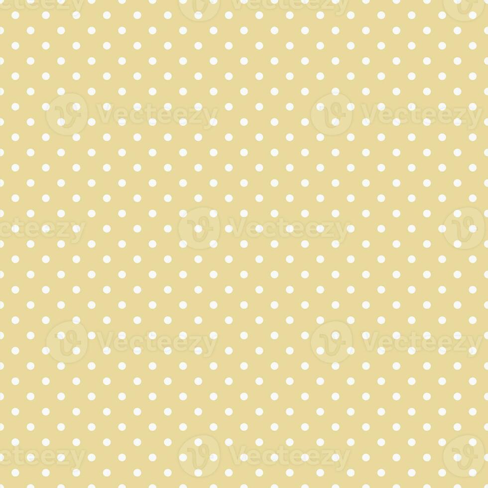 polka punkt sömlös mönster, vit, gul, kan vara Begagnade i de design. strö, gardiner, bordsdukar foto