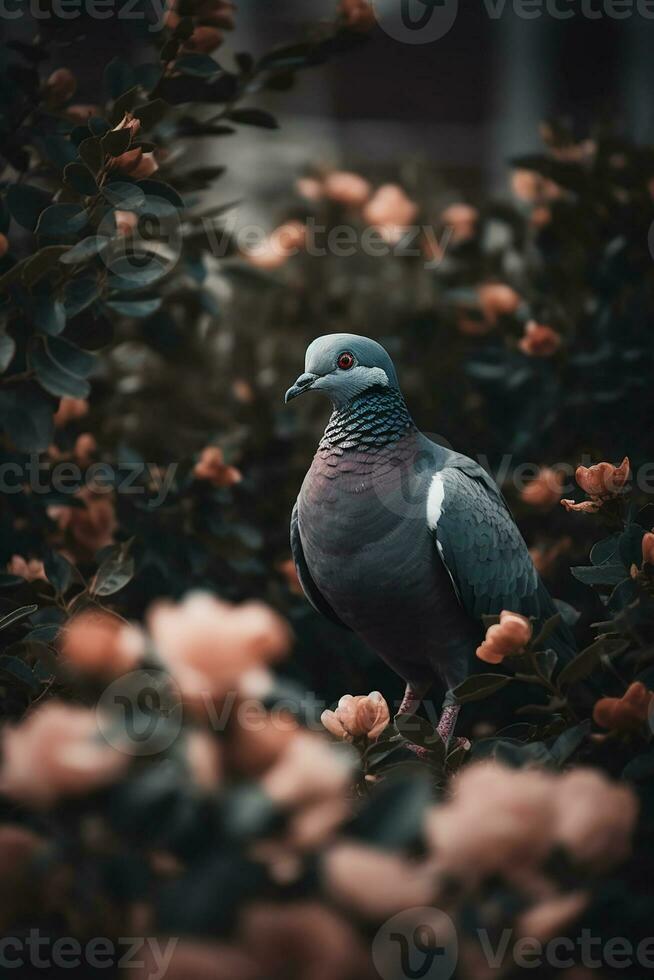 en skön duva.generera ai foto