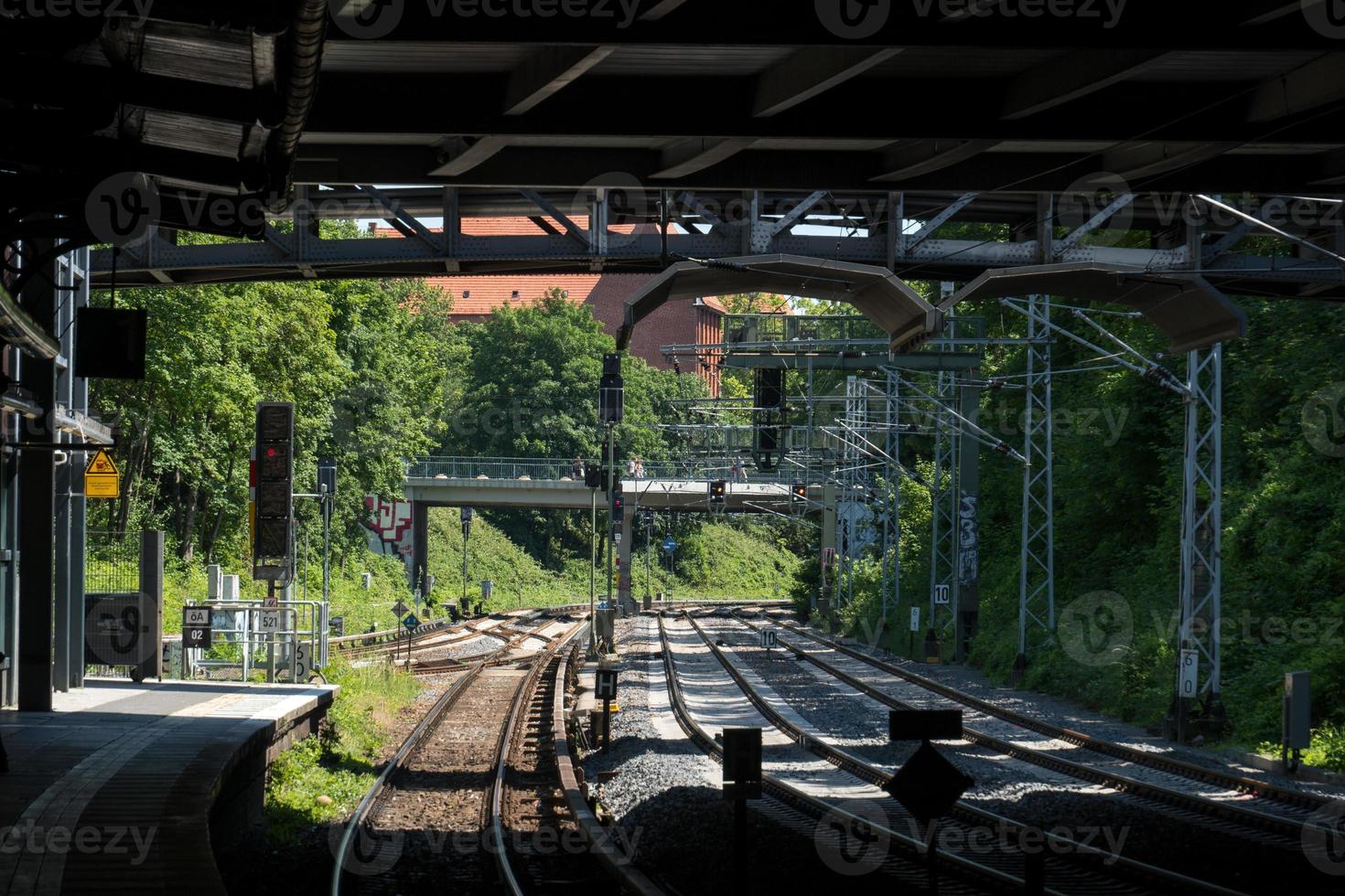 tomma järnvägsspår foto