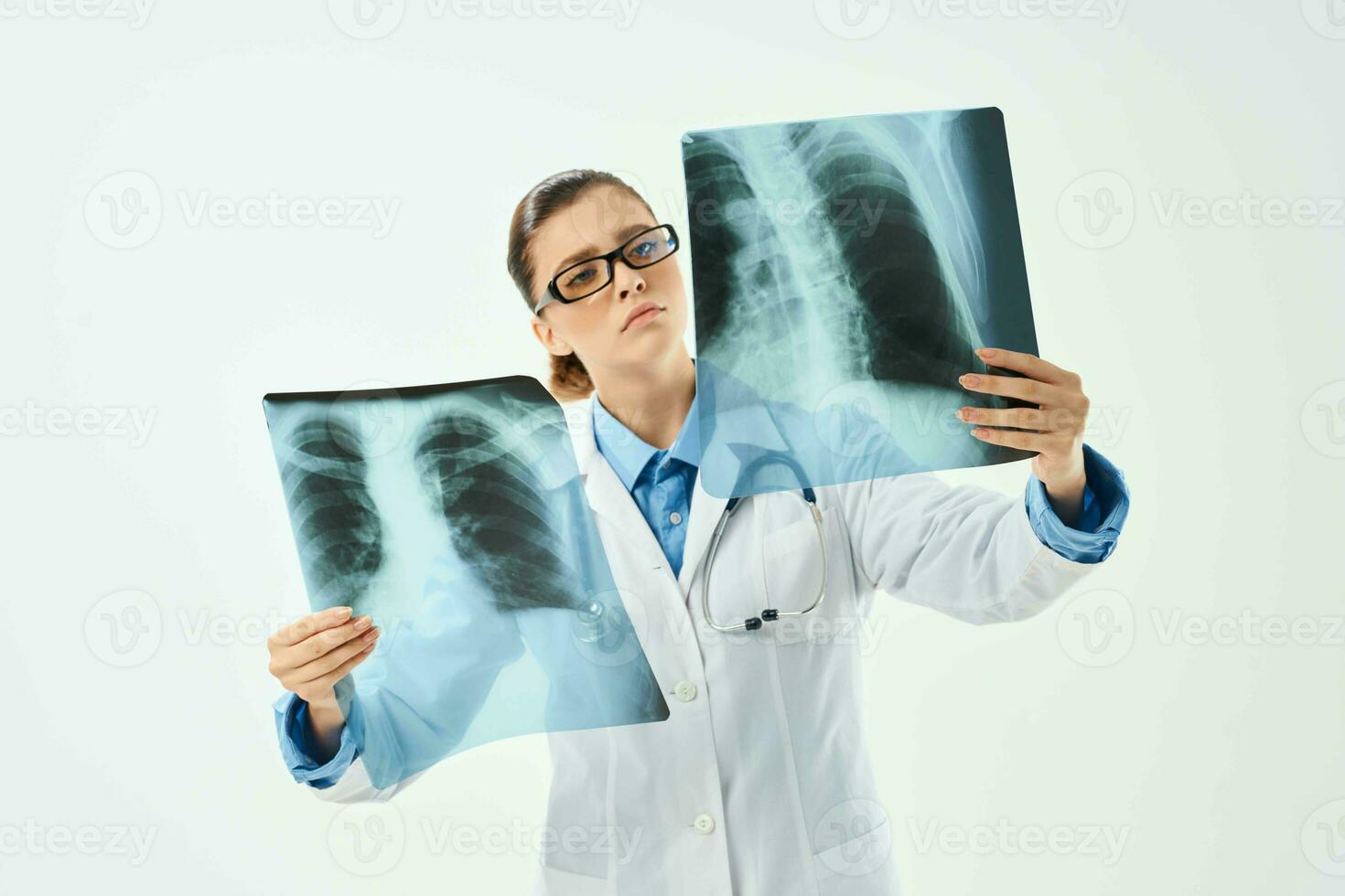 kvinna professionell diagnostik sjukhus röntgenstrålar foto