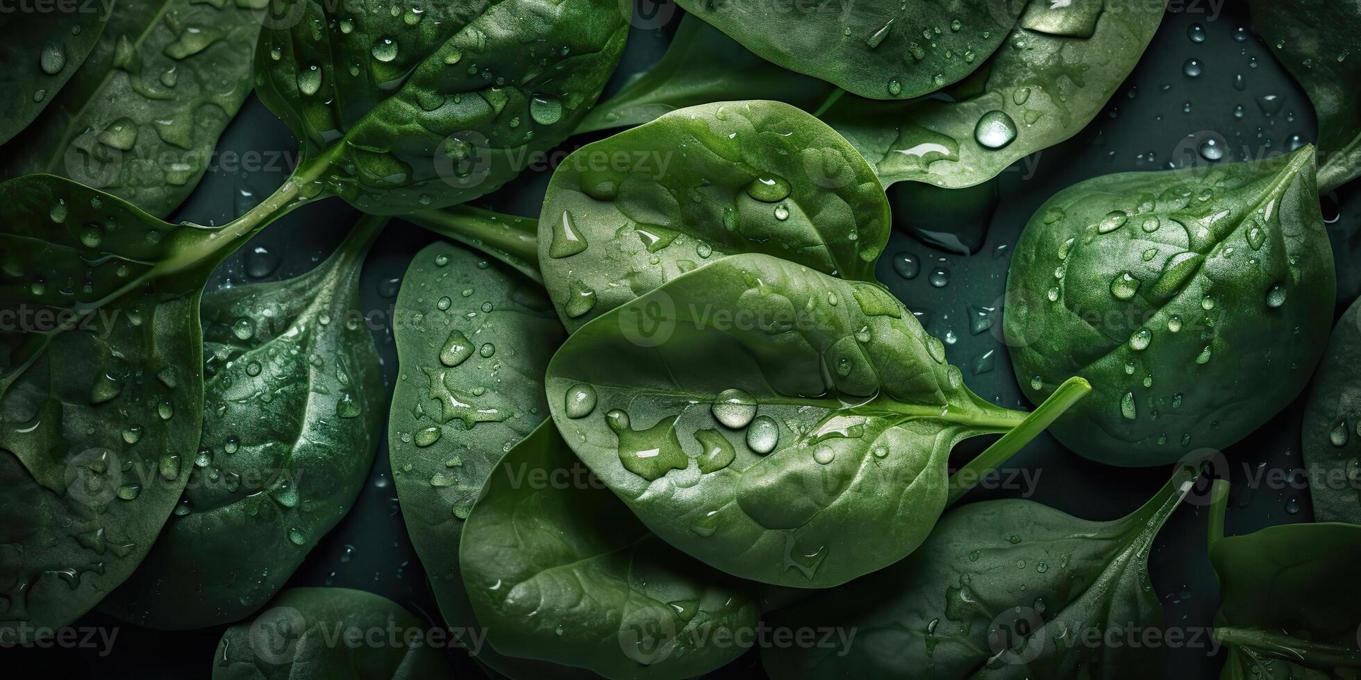 ai genererad. ai generativ. Foto realistisk uppsättning bunt av grön eco friska spenat örter. kan vara Begagnade tycka om mönster bakgrund eller grafisk dekoration. grafisk konst