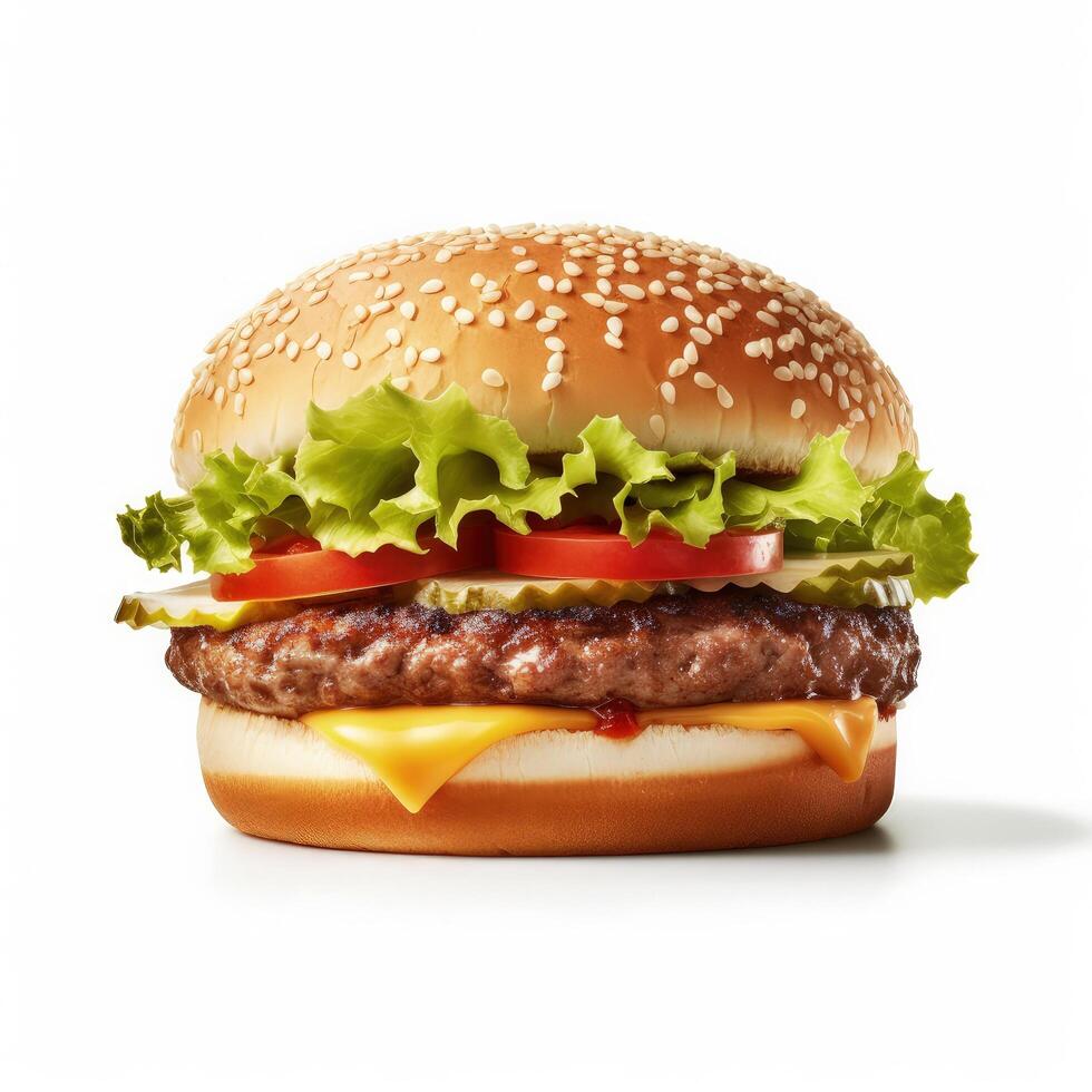 gott burger isolerat. illustration ai generativ foto